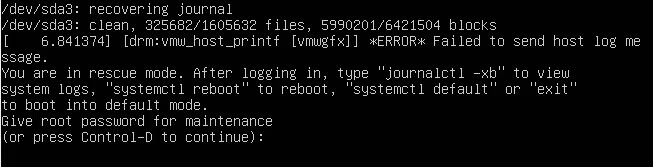Khởi động vào Rescue Mode trên Ubuntu