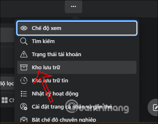 Kho lưu trữ Facebook máy tính 