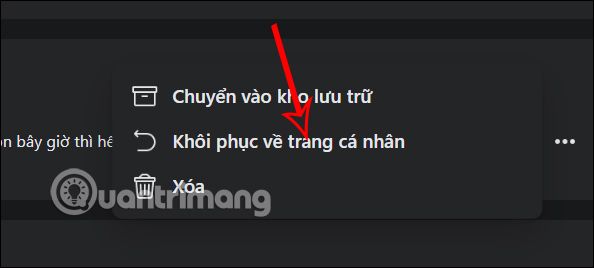 Khôi phục bài viết đã xóa trên Facebook máy tính 