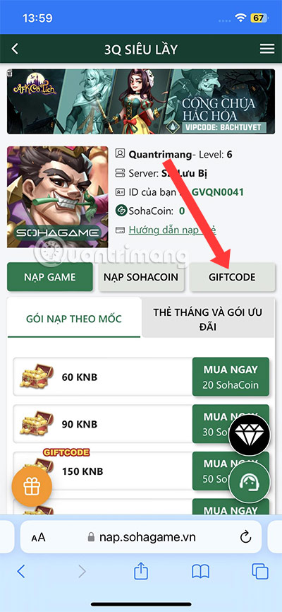 afk co tich code