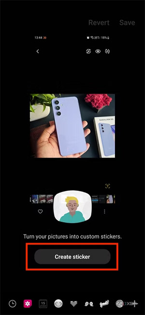 Tạo sticker từ ảnh trên Samsung