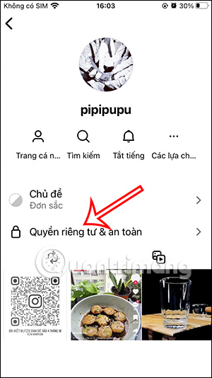 Quyền riêng tư và an toàn trên Instagram