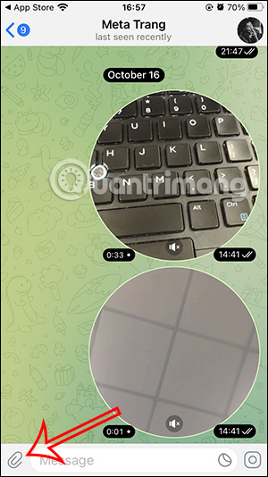 Gửi tập tin trên Telegram