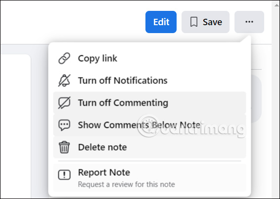 Tùy chỉnh ghi chú trên Facebook Workplace