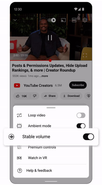 Âm lượng ổn định