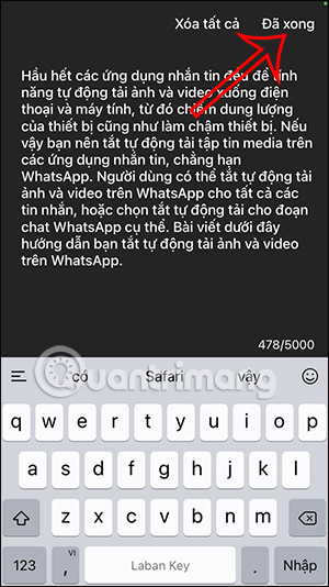 Nhập nội dung máy nhắc chữ CapCut