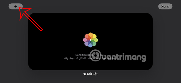 Chỉnh sửa album chế độ StandBy iPhone