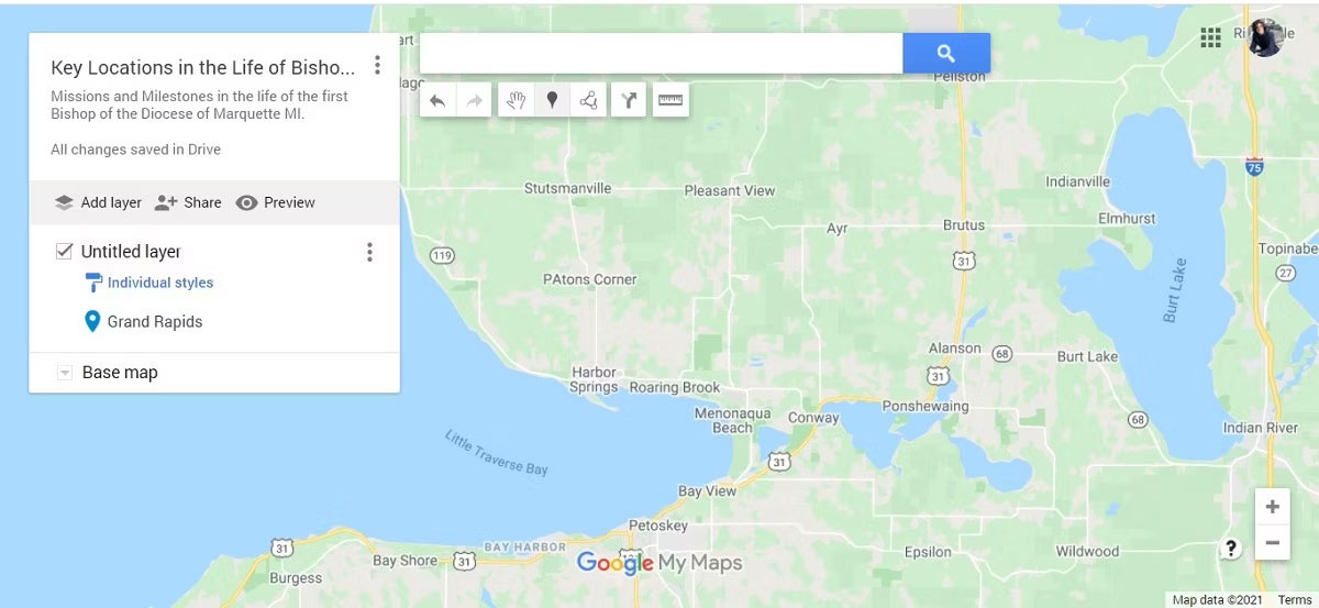 Thêm điểm đánh dấu vào My Maps