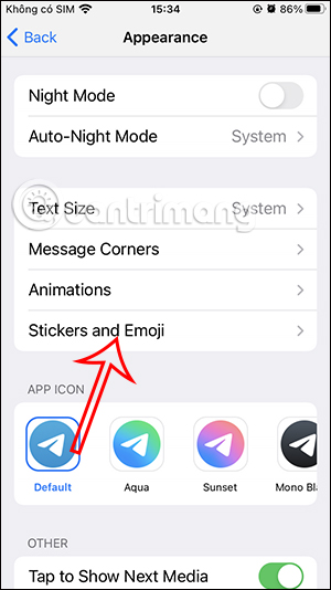 Sticker và Emoji Telegram