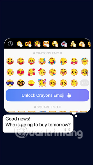 Chủ đề cảm xúc tin nhắn Telegram