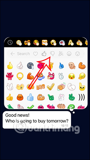 Loại biểu tượng cảm xúc Telegram