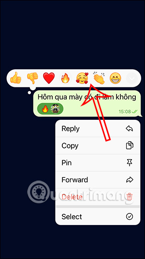 Đổi emoji tin nhắn Telegram