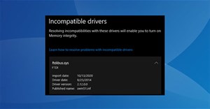 ftdibus.sys trên Windows là gì? Tại sao nó vô hiệu hóa Memory Integrity?