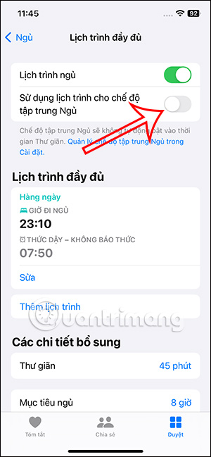 Tắt chế độ Sleep Mode iPhone
