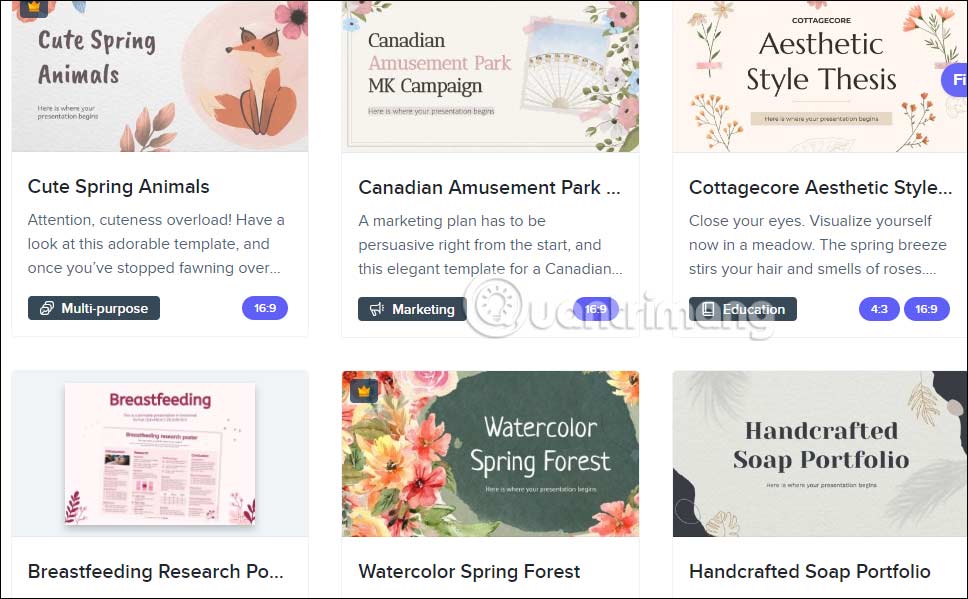 Mẫu template Slidesgo