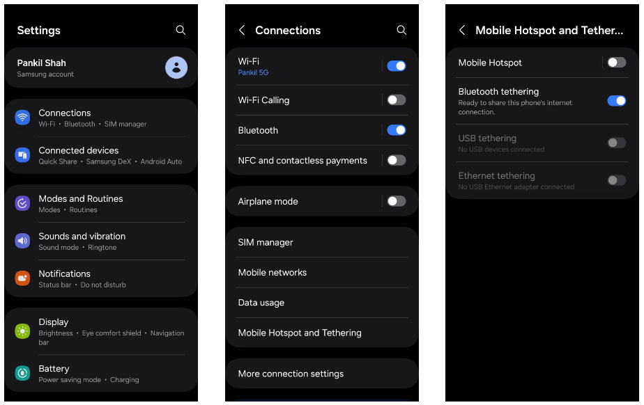 Cài đặt điểm truy cập di động và chia sẻ kết nối trên Android