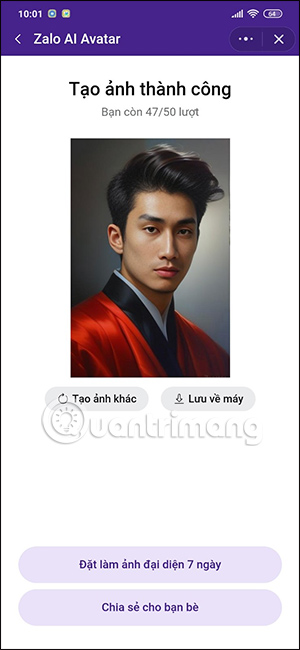Ảnh Zalo AI Avatar