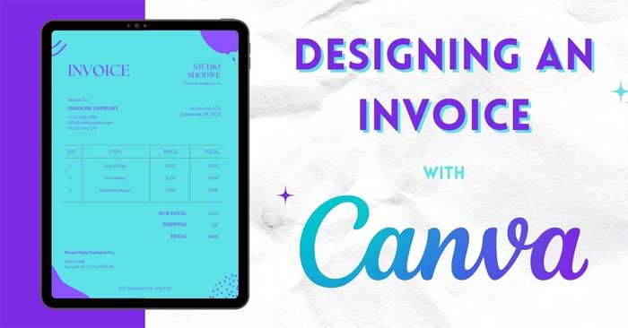 Thiết kế hóa đơn bằng Canva
