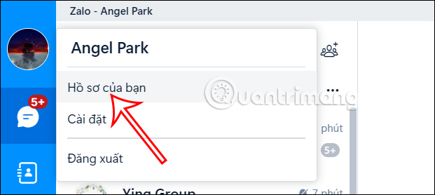 Hồ sơ tài khoản Zalo