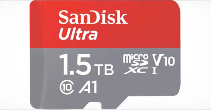 Thẻ nhớ microSD SanDisk Ultra 1,5 TB. Ảnh: SanDisk