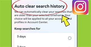 Cách tự động xóa tìm kiếm Instagram