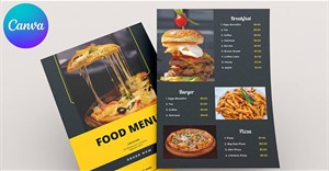 Hướng dẫn thiết kế menu ấn tượng trên Canva