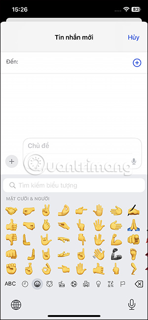 Emoji trên iPhone