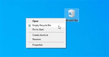 Cách tạo shortcut dọn sạch Recycle Bin trên Windows 10/11