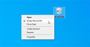 Cách tạo shortcut dọn sạch Recycle Bin trên Windows 10/11