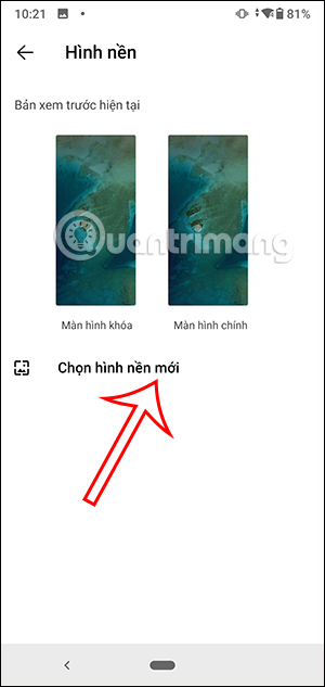 Cài đặt hình nền trên Microsoft Launcher
