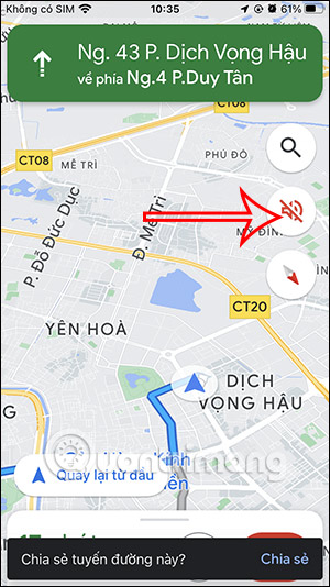 Tắt giọng nói trong Google Maps