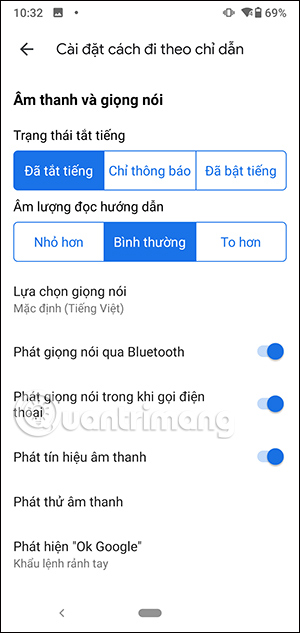 Không chỉ đường Google Maps bằng giọng nói