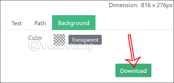 Tải chữ uốn cong trên inkPx