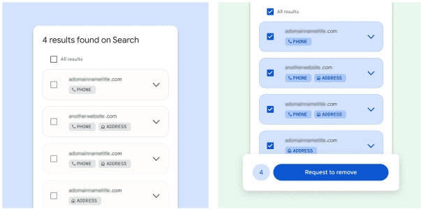 xoa thong tin google