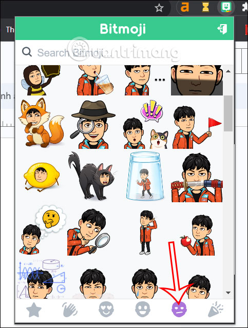 Thay đổi Bitmoji trong Google Slides