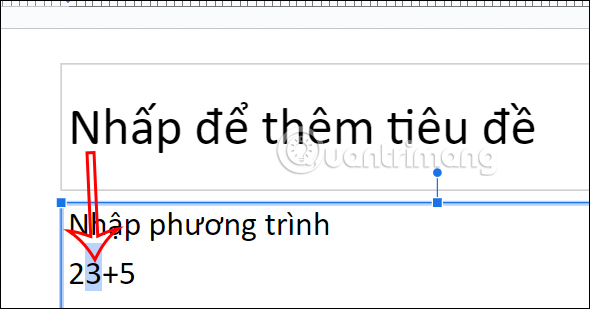 Chỉ số Google Slides cần định dạng