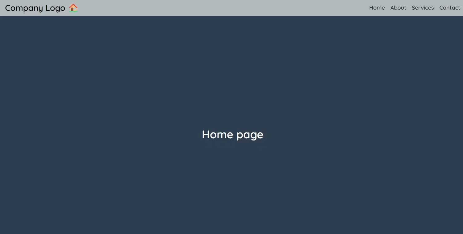 Kết quả trang dùng sticky header