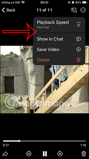 Tùy chọn video Telegram