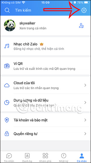Cài đặt Zalo