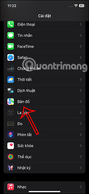 Ứng dụng Bản đồ Apple Maps