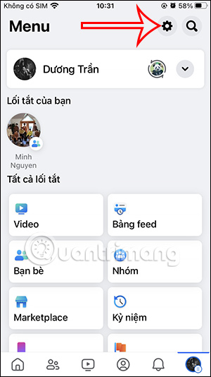 Cài đặt Facebook điện thoại