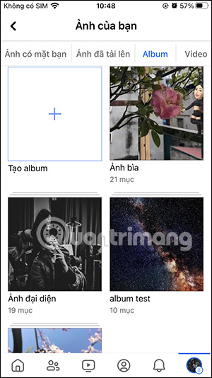 Album ảnh trên Facebook