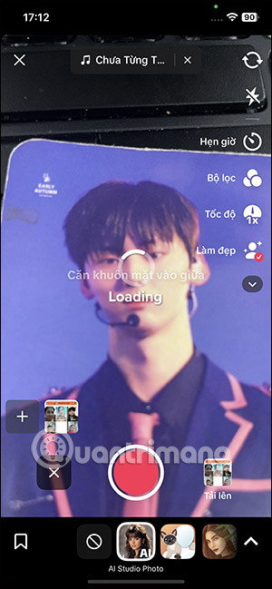 Sử dụng filter AI Studio Photo TikTok