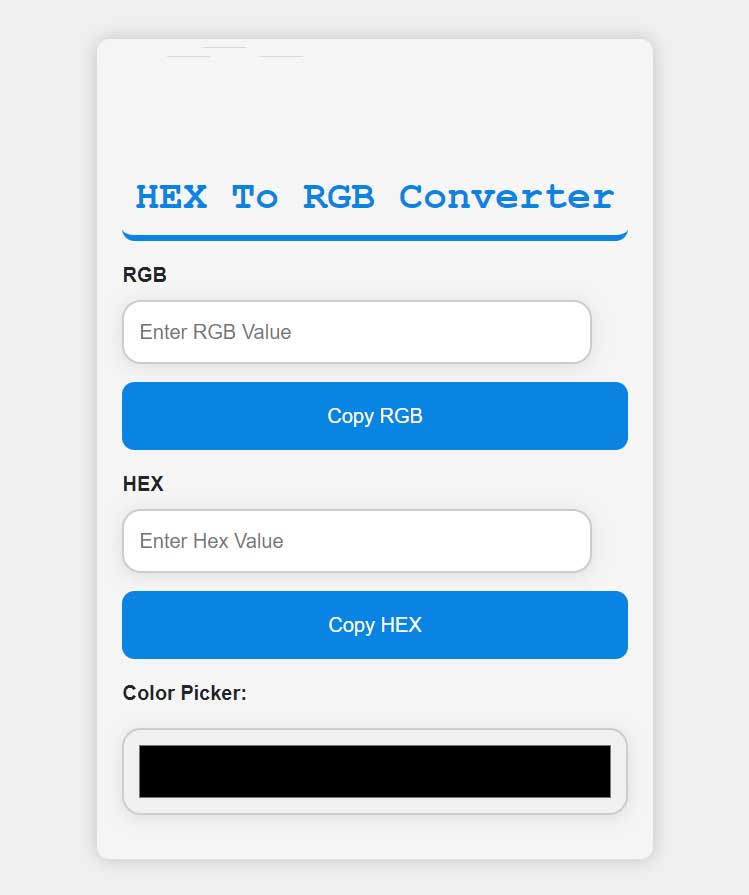 Công cụ chuyển đổi HEX sang RGB