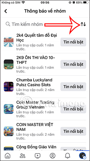 Bộ lọc nhóm Facebook