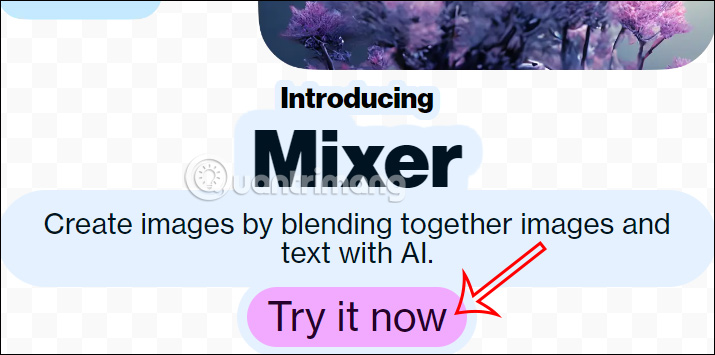 Dùng trộn văn bản trên Artbreeder Mixer