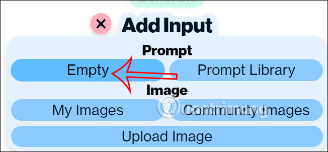 Thêm văn bản trên Artbreeder Mixer