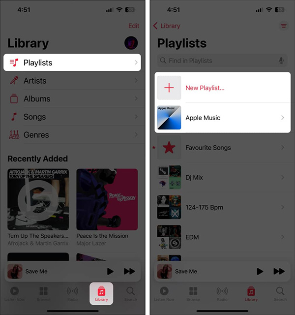 Tạo playlist Apple Music