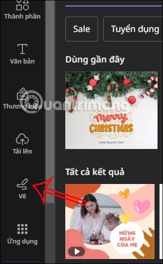 Công cụ vẽ trên Canva 