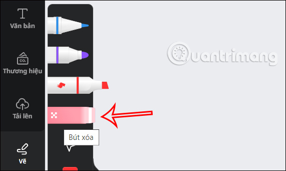 Chọn kiểu bút vẽ trong Canva